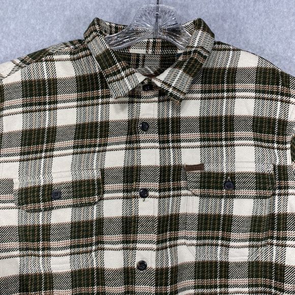 Orvis Shacket Men’s Size Large Pinestreet Plaid Pockets Thick Button Up Outdoors - Picture 2 of 15